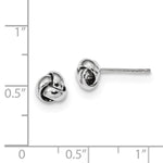 Afbeelding in Gallery-weergave laden, 14k White Gold Small Classic Love Knot Stud Post Earrings
