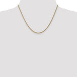 Indlæs billede til gallerivisning 14k Yellow Gold 2.4mm Round Open Link Cable Bracelet Anklet Choker Necklace Pendant Chain
