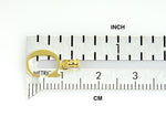 Carregar imagem no visualizador da galeria, 14K Yellow Gold Uppercase Initial Letter C Block Alphabet Pendant Charm
