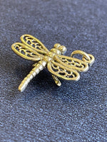 Lataa kuva Galleria-katseluun, Sterling Silver Antique Finish Dragonfly 3D Pendant Charm
