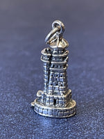 Charger l&#39;image dans la galerie, Sterling Silver Antique Finish Lighthouse 3D Pendant Charm
