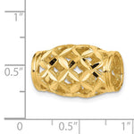 Carica l&#39;immagine nel visualizzatore di Gallery, 14K Yellow Gold Barrel Bead Chain Slide Pendant Charm
