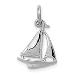 Загрузить изображение в средство просмотра галереи, 14k White Gold Sailboat Sailing Small Pendant Charm
