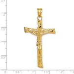 Lade das Bild in den Galerie-Viewer, 14k Yellow Gold Cross Crucifix Large Pendant Charm
