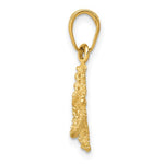 Indlæs billede til gallerivisning 14k Yellow Gold Starfish Ocean Island Life Small Pendant Charm
