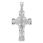 Charger l&#39;image dans la galerie, 14k White Gold Diamond Cut Latin Cross Pendant Charm
