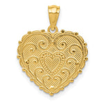 Cargar imagen en el visor de la galería, 14k Gold Tri Color Mom Heart Pendant Charm
