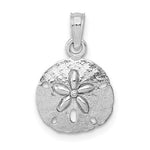 Afbeelding in Gallery-weergave laden, 14k White Gold Sand Dollar Pendant Charm
