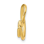 Загрузить изображение в средство просмотра галереи, 14k Yellow Gold Initial Letter A Cursive Chain Slide Pendant Charm
