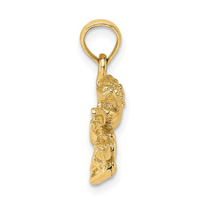 14k Yellow Gold Crawfish Pendant Charm