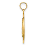 Lataa kuva Galleria-katseluun, 14k Yellow Gold Cancun Mexico Sailboat Circle Pendant Charm
