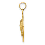 Indlæs billede til gallerivisning 14k Yellow Gold Cancun Mexico Dolphins Travel Vacation Pendant Charm
