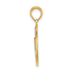 Cargar imagen en el visor de la galería, 14k Yellow Gold Nassau Bahamas Dolphin Travel Pendant Charm
