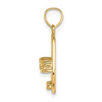 Kép betöltése a galériamegjelenítőbe: 14k Yellow Gold Bahamas Sandals Travel Vacation Pendant Charm
