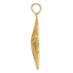 Lataa kuva Galleria-katseluun, 14k Yellow Gold Sand Dollar Large Pendant Charm
