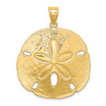 Carica l&#39;immagine nel visualizzatore di Gallery, 14k Yellow Gold Sand Dollar Large Pendant Charm
