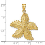 Carregar imagem no visualizador da galeria, 14k Yellow Gold Starfish Ocean Pendant Charm

