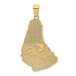 Load image into Gallery viewer, 14k Yellow Gold Barbados Island Travel Destination Pendant Charm
