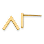 Φόρτωση εικόνας στο εργαλείο προβολής Συλλογής, 14k Yellow Gold Geo Geometric Style Stud Post Earrings
