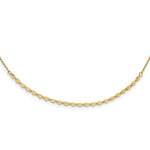 將圖片載入圖庫檢視器 14k Yellow Gold Diamond Cut Adjustable Choker Collar Necklace
