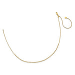 Lataa kuva Galleria-katseluun, 14k Yellow Gold Diamond Cut Beaded Adjustable Choker Collar Necklace
