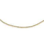 Lataa kuva Galleria-katseluun, 14k Yellow Gold Diamond Cut Beaded Adjustable Choker Collar Necklace
