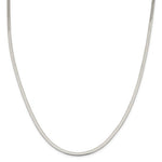 Carregar imagem no visualizador da galeria, Sterling Silver 3mm Herringbone Bracelet Anklet Choker Necklace Pendant Chain
