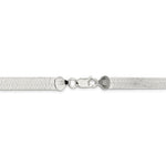 Kép betöltése a galériamegjelenítőbe: Sterling Silver 7mm Herringbone Bracelet Anklet Choker Necklace Pendant Chain
