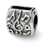 Lade das Bild in den Galerie-Viewer, Authentic Reflections Sterling Silver Treble Clef Music Bead Charm
