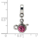 Afbeelding in Gallery-weergave laden, Authentic Reflections Sterling Silver Teapot Swarovski Element Bead Charm
