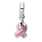 Kép betöltése a galériamegjelenítőbe: Authentic Reflections Sterling Silver Pink Ribbon Awareness Bead Charm
