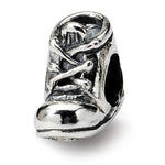 Kép betöltése a galériamegjelenítőbe: Authentic Reflections Sterling Silver Baby Shoe Bead Charm
