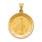 Kép betöltése a galériamegjelenítőbe: 14k Yellow Gold Blessed Virgin Mary Miraculous Round Pendant Charm
