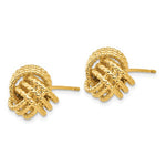 將圖片載入圖庫檢視器 14k Yellow Gold Love Knot Stud Post Earrings
