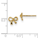 Carica l&#39;immagine nel visualizzatore di Gallery, 14k Yellow Gold Ribbon Bow Stud Post Earrings
