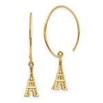 Ladda upp bild till gallerivisning, 14k Yellow Gold Eiffel Tower Paris France Dangle Earrings
