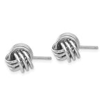 Afbeelding in Gallery-weergave laden, 14k White Gold Small Love Knot Stud Post Earrings
