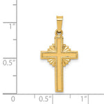 Lade das Bild in den Galerie-Viewer, 14k Yellow Gold Celtic Cross Pendant Charm
