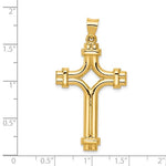 Загрузить изображение в средство просмотра галереи, 14k Yellow Gold Cross Polished Pendant Charm

