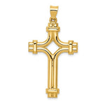 Lataa kuva Galleria-katseluun, 14k Yellow Gold Cross Polished Pendant Charm
