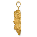 Φόρτωση εικόνας στο εργαλείο προβολής Συλλογής, 14k Yellow Gold Jesus Christ Face Head Pendant Charm
